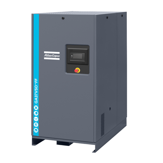 GA 37 VSD+ atlas copco 50 horsepower variable speed drive oil injected rotary screw air compressor